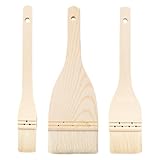 Set Mit 3 Mehrzweck Gebäckpinseln Mit Holzgriff Und Weichen Faserborsten Zum Backen Von Brot Kuchen Und Grillen Freien Kuchendekorationspinsel Set