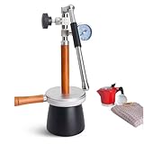 Milchaufschäumer for den Außenbereich,300 ml Dampfaufschäumer,360 ° verstellbarer Winkel, automatische Druckentlastung, Aufschäumer for kochendes Wasser mit 3-Loch-Dampfdüse/roter Kanne und Kaffeetuch