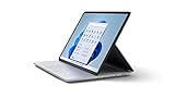 Microsoft Surface Laptop Studio (Windows 11, 14,4 Zoll Touchscreen, 16 GB RAM, 512 GB SSD, Intel Core i5, Platin, Französische Tastatur) Leistungsstarker Laptop mit drehbarem Display