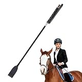 Reitpeitsche für Pferde | Tragbare Reitpeitsche aus PU-Leder | Stabile und langlebige Reitpeitsche für Pferderennen