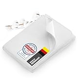 Dreamzie - Molton Matratzenschoner 100x200 cm 100% Baumwolle 300 GSM - mit 4 Eckgummis