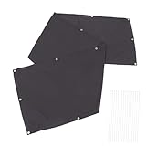 Toyvian 1 Set Balkon Sichtschutzabdeckung Terrassenstoff Sichtschutz Schattentuch Deck Sichtschutz Sonnenschutztuch Gartenzaun Sichtschutz Sonnenschutz Schattenabdeckung