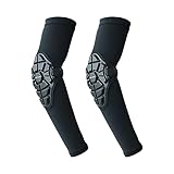 IEEDFJKK 2 Stück/Lot leichte Ellenbogenschoner – verstellbare Passform für Motorrad und Motocross, langlebige Konstruktion, Motorrad Ellenbogenschoner, Schwarz, M