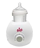 NIP Babykostwärmer: Zuverlässiger & schonender Flaschenwärmer für alle Babyflaschen & Gläschen, BPA-Frei, ab 0 Jahren, weiß