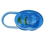 Poludatly Schnullerhalter, Aufbewahrungsbehälter, tragbare Schnullerbox, Schnullerabdeckung Griff, langlebiger Baby-Dum-My-Behälter für Outdoor-Aktivitäten, blau, Refer to Description, Uni