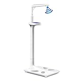 OWOHYG Arztwaage für Größe und Gewicht, Mechanische Balkenwaage mit Messlatte, Sprachansagen, Digitale Klinikwaage, Körperanalysegerät, 200 kg