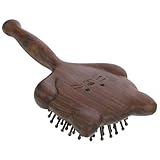 VALICLUD Katzenförmiger Haarkamm aus Sandelholz für Müheloses Kämmen für Haartypen Statisch Stylisches Design für Pflege für Lockiges Haar