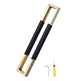 Push-Pull-Türgriff-Set, Edelstahl & Holz, Schiebetürgriff, dekorativer Knauf für verschiedene Türen