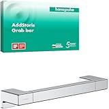 hansgrohe AddStoris - Haltegriff Dusche, Haltestange Bad, für Wandmontage, verdeckte Befestigung, Badezimmer Zubehör, Chrom, 41744000