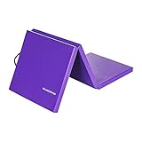 BalanceFrom 2-zoll Dicke Dreifach Faltbare Übungsmatte mit Tragegriff, Violett
