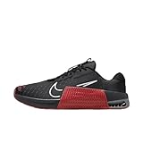 Nike Metcon 9 (Team) Herren Trainingsschuhe (FD5431-006, Schwarz/University Red/Smoke Grey/White), Schwarz/University Red/Smoke Grey/White, 46 EU