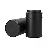T4B KASHOKI Etui Zylinder Pinselhalter für Makeup Pinseln, Hausgebrauch oder Travel Organizer, Hält von 10 bis 18 Kosmetikpinseln, aus umweltfreundlichem Leder, Schwarz