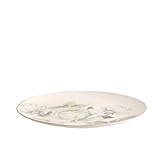 home&you - Dessertteller Arrosa, Speiseteller, Kuchenteller, Frühstücksteller, Teller aus New Bone China, Geschirr, für Dessert, Kuchen, Gebäck, Ø21 cm - Weiß