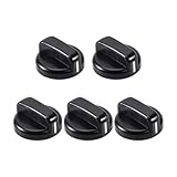 UYFRD 1/2/5 Stück 8 mm allgemeine Kunststoffgriff-Gasherd-Ersatz-Kontrollschalter für Backofenbrenner (5 Stück)