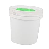PATKAW Eimer Für Reinigungstücher Toilettenpapierständer Für Tücher Runder Tüchereimer Spülbarer Tücherbehälter Eimer Für Tücher Tücherhalter Etui Fürs Auto Kunststoff