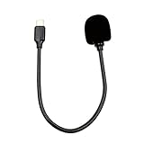 Gramigg Flexibles Röhrenmikrofon Mit Schwammabdeckung Verstellbares Biegbares Design Für Smartphones PCs Transparente Mehrfach Winkelverstellbare USB C Mikrofone