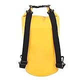 MechKit Trockentasche, wasserdicht, PVC-Netz, 20 l, leicht, faltbar, Abnehmbarer Schultergurt, für Bootfahren, Schwimmen, Kajakfahren, Outdoor-Aktivitäten, Gelb