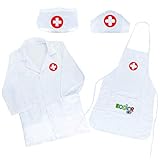 Arztkittel Kinder Arzt Kostüm Arztkoffer Kinder Spielzeug ab 3 Jahre Krankenschwester Kostüm Role Play Verkleidung Jungen Mädchen Geschenke 3 Jahre Doktorspiele Kinderspielzeug ab 3 4 5 Jahre