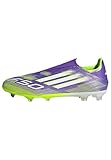 adidas Unisex F50 League Laceless Firm Ground Football Boots Fußballschuhe, Purple Rush/Cloud White/Lucid Lemon, 42 EU