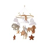 Mamimami Home Babybett Mobile Windspiel Filz Tiere Handgemacht 3D Glocke Neugeborenen Krippe Kinderbett Hängende Bettglocke Glocke Dekoration Junge Mädchen
