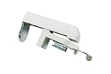 GARDINIA Klemmträger für Jalousien und Rollos mit 25-mm-Oberschienen, Montage ohne Bohren, Klemmhalter, Metall, Weiß, 2 Stück, 0.1