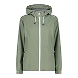 CMP Damen Feste Kapuze Reißfeste Regenjacke, Salbeigrün, DE 36