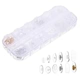 HONITANO Brillen Nasenpads aus Weichem Silikon mit Schrauben Langlebige Rutschfeste Ersatzteile für Brillen Nasenstütze Sanfter Sitz ohne Druck Geeignet für Brillenreparatur und