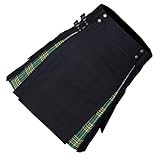 mophrati Stilvolle Armbanduhr für schottische Männer – erschwingliches und kariertes Leinen für Damen-Armbanduhren für Herren, günstige schottische Herren, Grün und Schwarz, S