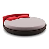 G BETTWARENSHOP Rundes Jersey Spannbettlaken Multi-Stretch Platin, 230-260 cm rund