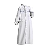 kowaku Regenponcho mit Kapuze und elastischen Bündchen mit Kordelzug, Regenmantel für Sportveranstaltungen, xxl