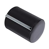 Baluue PU Krawattenbox Zylindrisch mit Magnetverschluss Reise Etui für Krawatten und Fliegen Schwarze Aufbewahrung für Business Accessoires