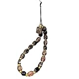 Illkjasfc Auffällige Kette, handgefertigtes Handy-Schlüsselband mit Perlen, für Frauen und Mädchen, Telefonriemen, Schmuck, sturzsicherer Handy-Anhänger