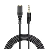 TECHZOCO Audio-Verlängerungskabel, Verlängerungskabel, Stereo-Audiokabel, 3,5-mm-Klinkenstecker auf 3,5-mm-Klinkenstecker, Stereo-Audio-Verlängerungskabel, für Lautsprecher, Kopfhörer, Handy, Tablet,