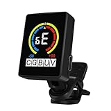 E-Gitarren-Tuner, Gitarren-Tuner | Elektronischer präziser Clip am Tuner | tragbares Musik-Tuning-Zubehör für Reisen, Unterricht, Studium, Perfo
