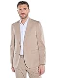 emilio adani Herren Herren Anzug-Sakko Slim fit, 38457, 38457, Beige in Größe 110