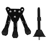 ANDRESLAD Tragbarer Faltbarer Flöten Klarinettenständer aus Robustem Material Kompakt und Schwarz Multifunktionaler Instrumentenhalter für Holzblasinstrumente Platzsparend und Langlebig