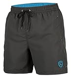 Zagano Adam Lipski Badehose Herren Schwimmhose Herren Badeshorts Herren Badehose Herren lang Grey grau anthrazit, 5106 Gr. 4XL