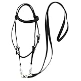 Pferdehalfter aus Seil – Halfter aus Bleischnur, Halfter für Pferd | Pferdehalfter mit Haarband mit reflektierenden Streifen, Lederhalfter verstellbar, Equatu