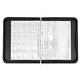 Münzalbum Platz für 300 Münzen 36 Banknoten Brandschutz Münzsammlung Ultra Robust Langlebig 34.2 x 35.5 x 4.5 cm mit Doppelten Reißverschluss Sammelalbum für Münzen für Münzsammlung und Geldwährung