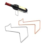 Guidre 2 Pcs Weinflaschenhalter, Moderner Weinflaschenhalter, Weinregal Metall, Tragbarer Weinschrank für Home Counter Bar Küche