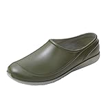 Herren Winter wasserdichte Stiefeletten mit Thermo-Fleecefutter, isolierte Anti-Rutsch-Regenstiefel, dicke Sohle, Gartenschuhe für Schnee, Wandern und Arbeiten im Freien, grün, 52