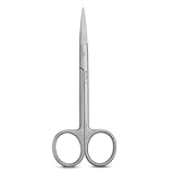 MJW Professionelle Iris schere aus Edelstahl Verwendet als Bart, Ohren, Nasenhaar Schere, Nagelhaut Schneide und Bastel Schere Mit Präzisem Backenschneiden Gerade Enden