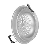 ARTIBETTER Multifunktionale Grillpfanne Leichte Verschleißfeste Bbq grillplatte mit Doppelgriffen für Outdoor Camping Picknick Indoor Grillen Einfache Reinigung Praktische Handhabung