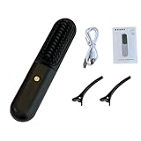 Nixiara Small Hair Saidener, Tragbare Haarglättungsbürste | Glättungsbürste für die Familie, Styling-Kamm für Frauen, für zu Hause und auf Reisen
