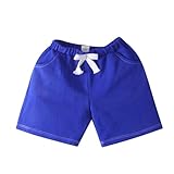 Kinder Shorts in Bonbonfarben aus Baumwolle, Sporthose, Frühling und, elastische Taille, bequem, lässig, für Schüler, Kindergarten, und Mädchen Herren Hemd Mit Weste Set (G, 4-5 Years)