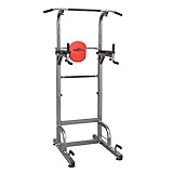 RELIFE REBUILD YOUR LIFE Klimmzugstange Krafttrainingsgeräte Power Tower Fitness Dip Station Trainingsgerät Liegestütze Kraftturm