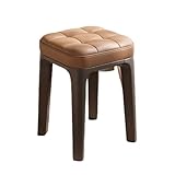 Stapelbare Hocker, quadratischer vierbeiniger Hocker aus PU-Leder mit gepolsterten Hockern, stapelbarer Kunststoffhocker, tragbarer Frühstücks- und Esszimmerstuhl, Hocker für zu Ha