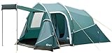 PORTAL Zelt 3 Perosonen Camping Zelt Wasserdicht 3000mm mit Vorzelt Fenster 3 Mann Tunnelzelt Familienzelt Festivalzelt für Camping Reise Trekking Garten