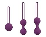 3 Stück Medizinisches Silikon Kegel Balls, Beckenboden-Trainingshilfen, Liebeskugeln Beckenbodentrainer für Frauen mit Rückholband, Stärkung der Vaginalmuskulatur und Sextraining