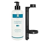 Handhygiene Gel mit Aloe Vera, 300ml Desinfektionsgel, Handdesinfektion mit Spenderpumpe und Wandhalterung, Desinfektionsmittel mit antiseptische und antibakterielle Wirkung